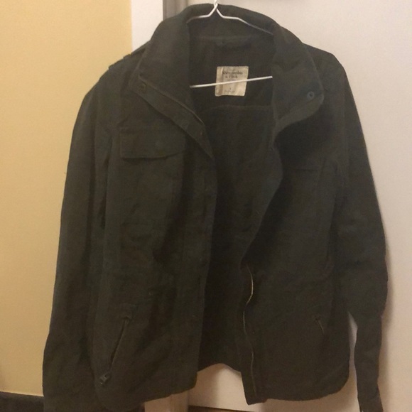 Navy green thin jacket for summer and autumn - Picture 2 of 3